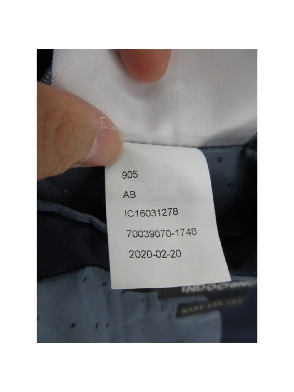 Indochino Suit 36 S Navy Wool Custom Tailored Solid 31X28 Lined Preppy